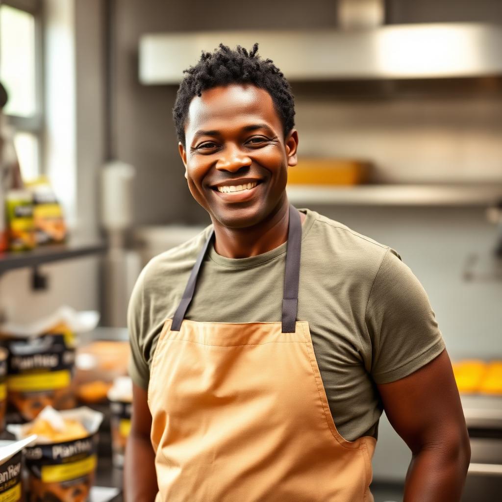 Bmac founder in our Essex kitchen